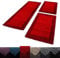 Unbekannt Shaggy Hochflor Teppich Carpet 3TLG Bettumrandung Läufer Set Schlafzimmer Flur, Farbe:Rot, Bettset:2x80x150+1x80x250