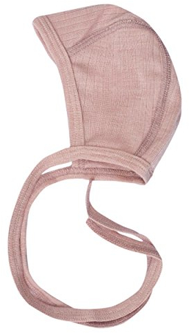 Cosilana, Baby Häubchen/Mütze, 45% KBA Baumwolle, 35% kbT Wolle, 20% Seide (62/68, Pink Melange)
