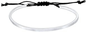 Elli Armband Damen Armreif Basic Matt mit Nylon in 925 Sterling Silber