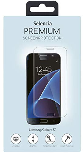 SELENCIA kompatibel mit Samsung Galaxy S7 Schutzfolie – Edge to Edge Displayschutz aus gehärtetem Glas – Ultradünnes screenprotector
