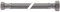 Flexschlauch Anschluss 1/2'-3/4' Arbeitsdruck 10bar DVGW geprüft gerade-gerade Länge 1500mm CNS-Umflechtung DN12 Platzdruck 95bar