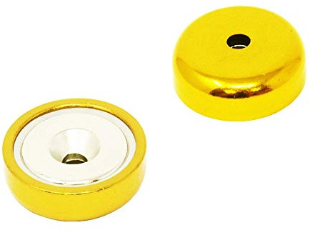Gold A Typ Neodym Pot Magnet Für Kunst, Kunsthandwerk, Modellherstellung - 25mm Durchmesserpackung von 40