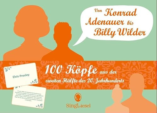 100 Köpfe – Das Quiz-Spiel für Senioren und Erwachsene rund um beliebte Stars und Prominente, ideales Gedächtnistraining und Aktivierungsspiel für ... kannten (SingLiesel-Quizspiele für Senioren)