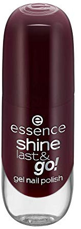 essence shine last & go! gel nail polish, gel polish, nail polish, no. 57 don't stop believing, red, gely, shiny, without acetone, vegan, microplastic particles free (8 ml)