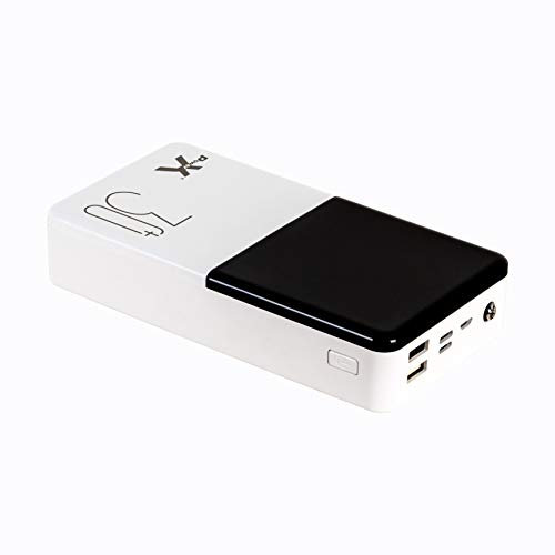 Power X Q500 Powerbank 30000 mAh Display LCD Ricarica rapida adattiva 2 Porte USB 3 ingressi Torcia integrata Batteria esterna alta compatibilità Smartphone Tablet Notebook MP3 Fotocamera