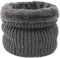 MoreChioce Damen Herren Winter Loop Schal, Warm Gestrickt Schlauchschal Unisex Elastisch Halswärmer Weich Fleecefutter Rundschal Loopschal Halstuch,Grau