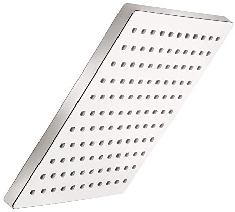 aquaSu® Kopfbrause Tratus mit 1 Strahlart | eckig | chrom | 20 x 20 cm Sprayplatte | mit Kugelgelenk | Antikalk-Noppen | Standard-Gewinde: 1/2 | Wellness-Regendusche | 72420 3