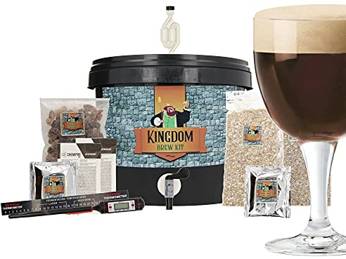 Brewferm Kingdom - Bierbrauset Zum Selber Brauen - Dunkel - 5 Liter - Komplettes Braupaket - Belgisches Bier