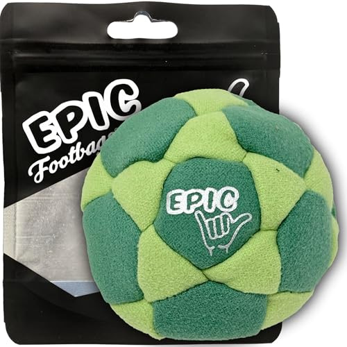 Epic Footbags Classic 32 Panel Suede Foot Bag, Handmade - Cuttin' Grass