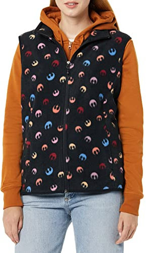 Amazon Essentials Disney | Marvel | Star Wars | Princess Gilet in pile Donna, Star Wars - Alleanza Ribelle, XXL