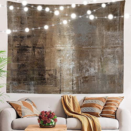 BaoNews Brauner abstrakter Kunst-Wandteppich, graues Acryl, groß, Wandbehang, Polyester-Tischdecken, Wandteppich, Schlafzimmer, Wohnzimmer, Wohnheim, 100 x 150 cm