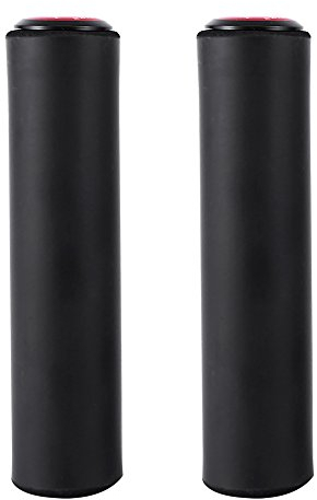 Akozon manopole MTB, 2 Stück Mountainbike Silica Gel Anti-Rutsch-Griff 1 Paar Silikon Mountain Grips Cover für längere Fahrt (Schwarz) Anti-Rutsch-Stoßfester Lenker 18 mm