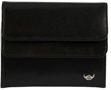 Golden Head Colorado RFID Protect Billfold Coin Wallet with Flap Black