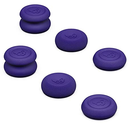 Für NS Switch Pro für PS4 für PS5 Daumengriff Kappen Set, FPS CQC Joystick Kappe, Game Controllers Daumenstiel Abdeckung (lila)