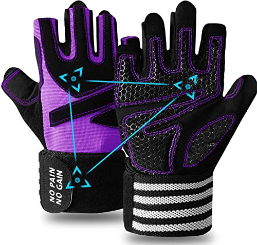 Finger Ten 2 Paar Skisocken Skistrumpf Sportsocken Baumwolle Socken Herren Damen Kinder Mädchen Jungen Verdicken Für Wintersport (Halbfinger Violett, M)