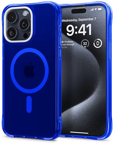 CYRILL by Spigen UltraSheer Mag Case Compatible with iPhone 15 Pro (2023) - Denim
