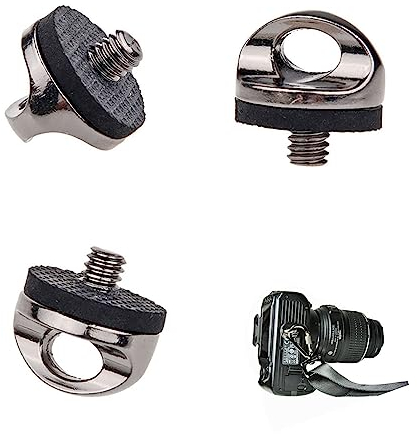 Befestigungsschrauben für Stative, Kamera-Befestigungsschraube für Kamera-Stativ, Stativgewinde Befestigung, D-Ring Schraube Edelstahl Material, Schraubhalterung Kamera, Kameragurtschraube, 3 Stück