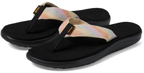 Teva Women's Voya Flip Flop, Magic Peach Bloom, 8 UK