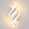 DAXGD Wandleuchte Moderne, Indoor LED Wandlampe 22W 2500 LM, Wandleuchten Gebogenes Design 3000K Warmes Licht für Schlafzimmer Flur Wohnzimmer, Weiß