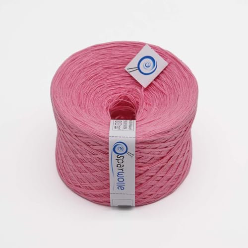 BOBBEL Uni 133g 4-fädig 500m zum Stricken und Häkeln (Rosa)