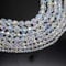 Faceted Round Glass Beads for Jeweellery Making - Clear AB (8MM - (67PCS))