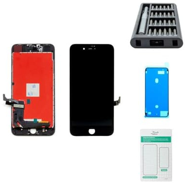 kaputt.de Display kompatibel mit Apple iPhone 8 Plus Premium-Set schwarz