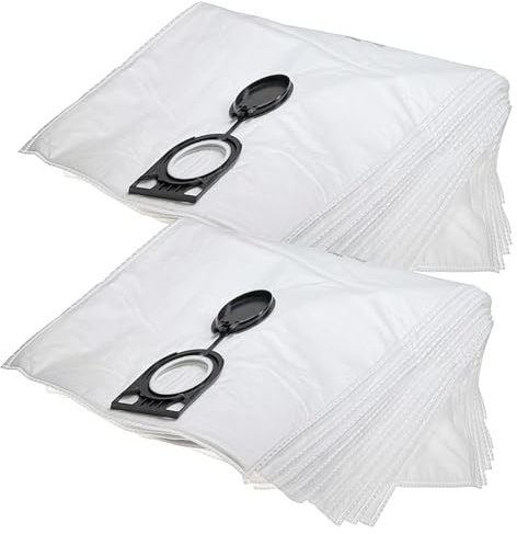 vhbw 20x Staubbeutel kompatibel mit Stier ANT-25L Premium, ABS-35M Premium Staubsauger - 43cm x 32cm Weiß