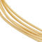 Beebeecraft 1 Scatola 5 Pezzi 2M Filo Francese Gimp Filo Francese Ottone Rame Placcato Oro 18K per Creazione di Gioielli (2mm)