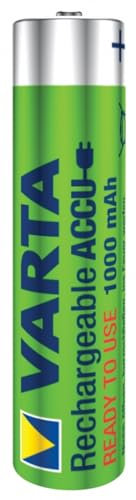 8X für Varta Zelle Varta Rechargeable Accu Ready2Use vorgeladener AAA Micro NI-Mh Akku 1,2V 5703 Bulk (1000 mAh) 1x Batteriebox/Akkubox zu Aufbewahrung von 4 STK.