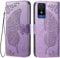 EASSGU Leather Case for TCL 501 (6 Inches) Flip Folio Magnetic Leather Phone Cover with 3 Card Slots 1 Wallet, Phone Case - Light Purple