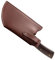 Butcher Slip Case, Leather Chopper Sheath - Faux Leather Chopper Guard Cleaver Protector | Reusable Waterproof Protective Case for Cleaver Knives, Outdoor Camping Cleaver