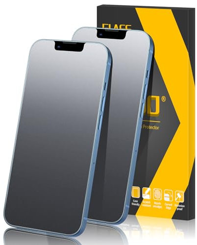 JEHOO [2 Stück Matt Panzer Schutz Glas für iPhone 13/13 Pro/14, Matte Schutzfolie, Blendschutz, Anti-Fingerabdruck Screen Protector