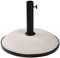 Marbueno Base Sombrilla Redonda Cemento 45x36 cm 20KG Blanco Jardin, Piscina y Terraza 10451