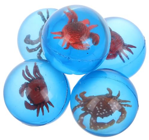 Vaguelly Gummibälle Für Kinder 5er-pack Jumbo-bälle Für Geburtstagsparty- Kinderparty- Karnevalspreise