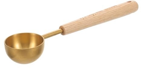 MAGICLULU 8ml Teaspoon Measure Stainless Steel Measuring Spoons for Baking Cooking Seasoning Scale and Wooden Handle