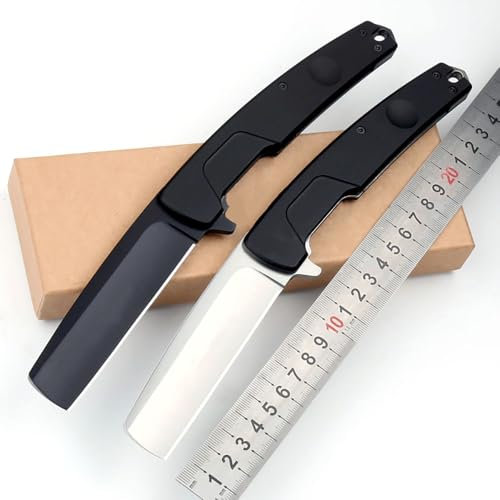 Joa Klappmesser Lang Taschenmesser fähig aus stahl N690 Alu Outdoor edc messer Survival tanto Jagdmesser scharfer einhandmesser,Geschenk für Männer