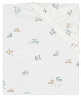 Jollein Spannbettlaken Jersey - Für Wiegen - On The Go - 40/50x80/90cm - 100% Baumwolle - Spannbetttuch - Oeko-TEX Zertifiziert