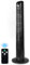 Excel 40” Tower Fan with Remote Control – Touch-Enabled Controls, 3 Speeds, Oscillation & Timer – Quiet Slim Cooling Fan for Home or Office – Black