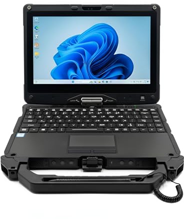 Refurbished Getac V110 G5 Rugged Convertible Laptop, i5-8265U, 16GB RAM, 512GB NVMe SSD, 11.6 FHD 800 Nits LumiBond, Hot-Swap Battery, Windows 11 Pro, 4G LTE, IP65 USED condition 1 Year warranty