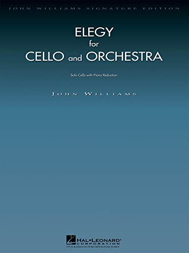 Elegy for Cello and Orchestra: Cello with Piano Reduction