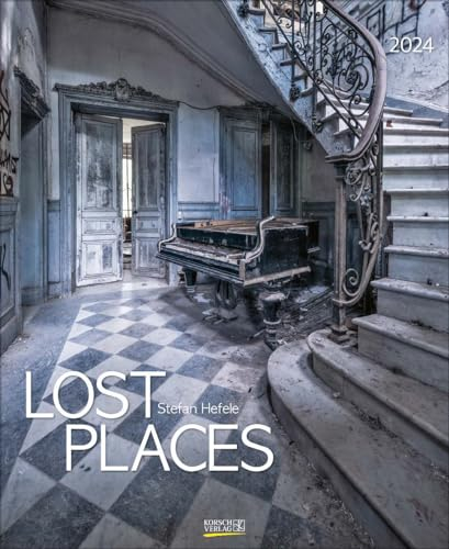 Lost Places 2024: Foto-Wandkalender von verlassenen Orten. Format 36 x 44 cm.