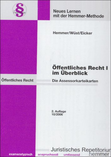 Öffentliches Recht: Assessor-Karteikarten (Karteikarten - Öffentliches Recht)