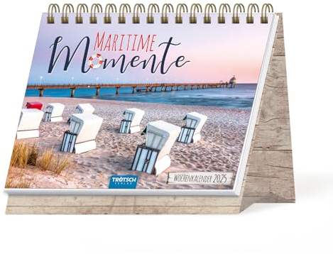 Trötsch Aufstellwochenkalender Maritime Momente 2025: Aufstellkalender Tischkalender