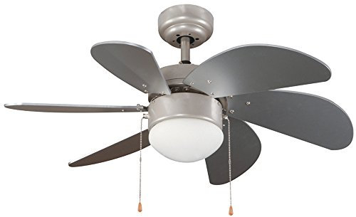 wonderlamp Basic Ventilador, E27, 15 watts, Blanco, 76.2 x 76.2 x 41.5 cm