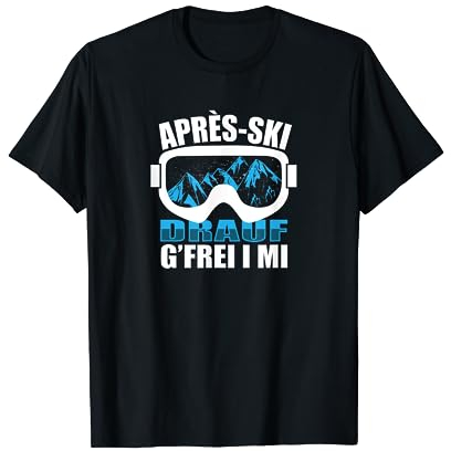 Apres Ski Snowboardbrille T-Shirt Design T-Shirt