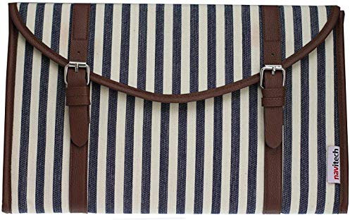 Navitech Canvas Fabric Style Laptop Sleeve Bag Case Cover Compatible with The Razer Blade 15 Advanced Model 2019-15.6 Inch