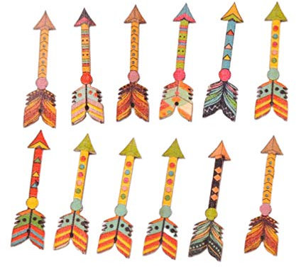 NUOBESTY Unique Farmhouse Arrow Wall Decor 50pcs Wood Arrow Sign Rustic Home Decor Random Style
