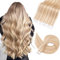 TESS Tape Extensions Echthaar #18P613-Goldblond/Lichtblond 50 cm Klebeband Haarverlängerung 20er Pack Glatt Remy Tape in Hair Extensions für Haarverdichtung (20 Tressen #18/613-Goldblond/Lichtblond)