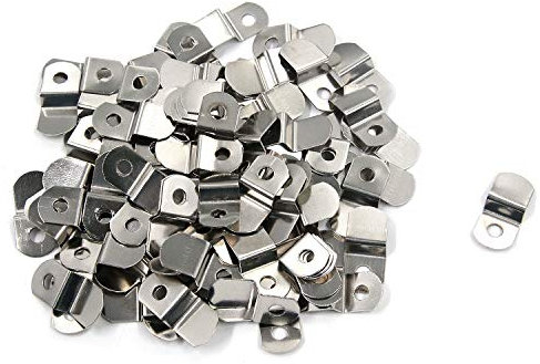 T Tulead Z Clips Canvas Clips Picture Frame Offset Clips 1/5,Pack of 100 with Screws