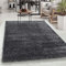 Carpetsale24 Teppich Wohnzimmer Shaggy Einfarbig Design 160 x 230 cm Grau - Hochflor Teppich Schlafzimmer Luxuriöse Kuschelig und Super Weich Flauschiger Teppich Langflor 50 mm Florhöhe Rechteckig